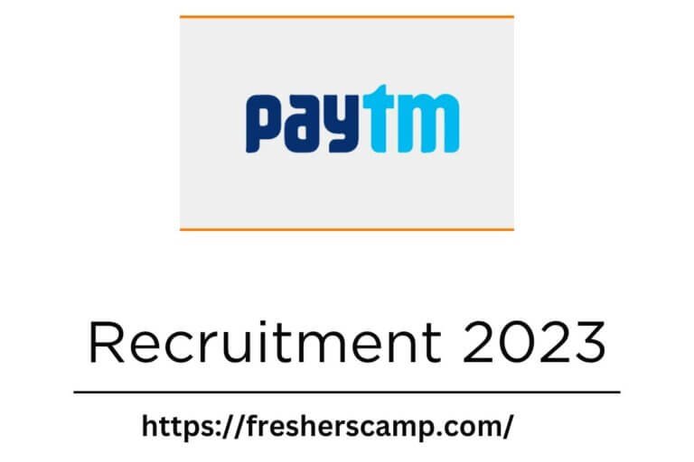 Paytm Recruitment 2023 For Operations Associate NOIDA FreshersCamp