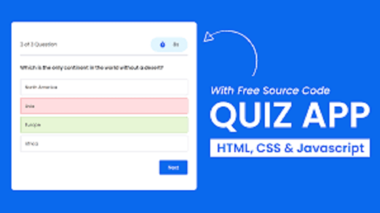 100% Free Build a Quiz App
