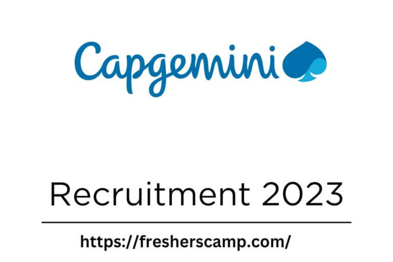Capgemini Off Campus Hiring 2023
