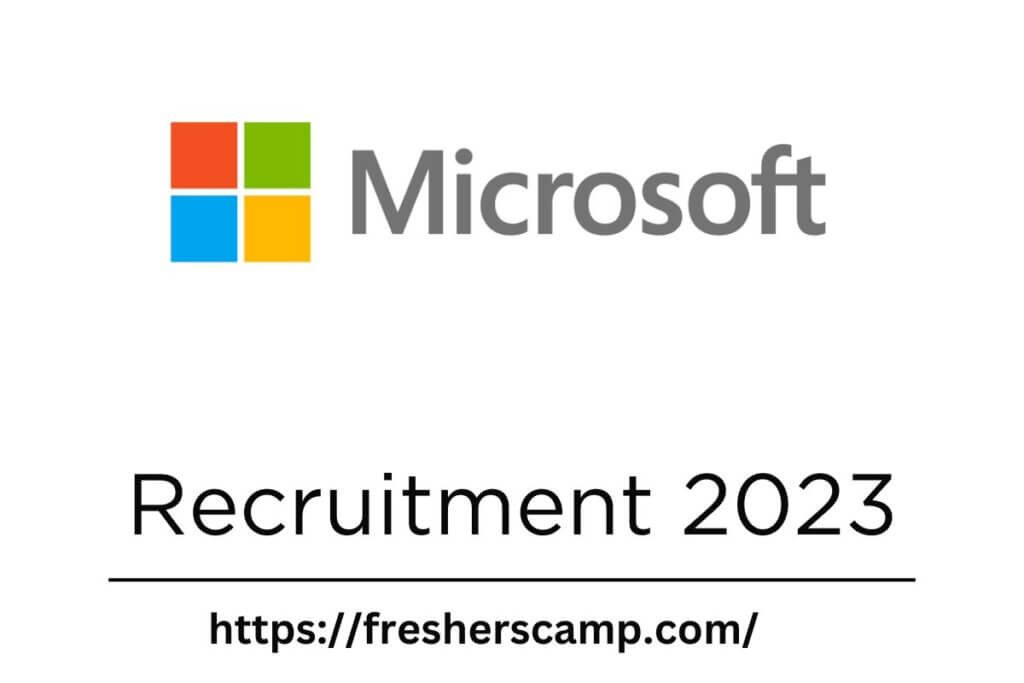  Microsoft Off Campus Hiring 2023