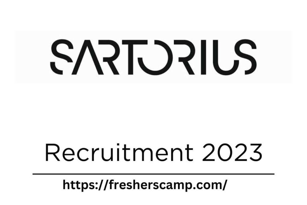 Sartorius Recruitment Drive 2023