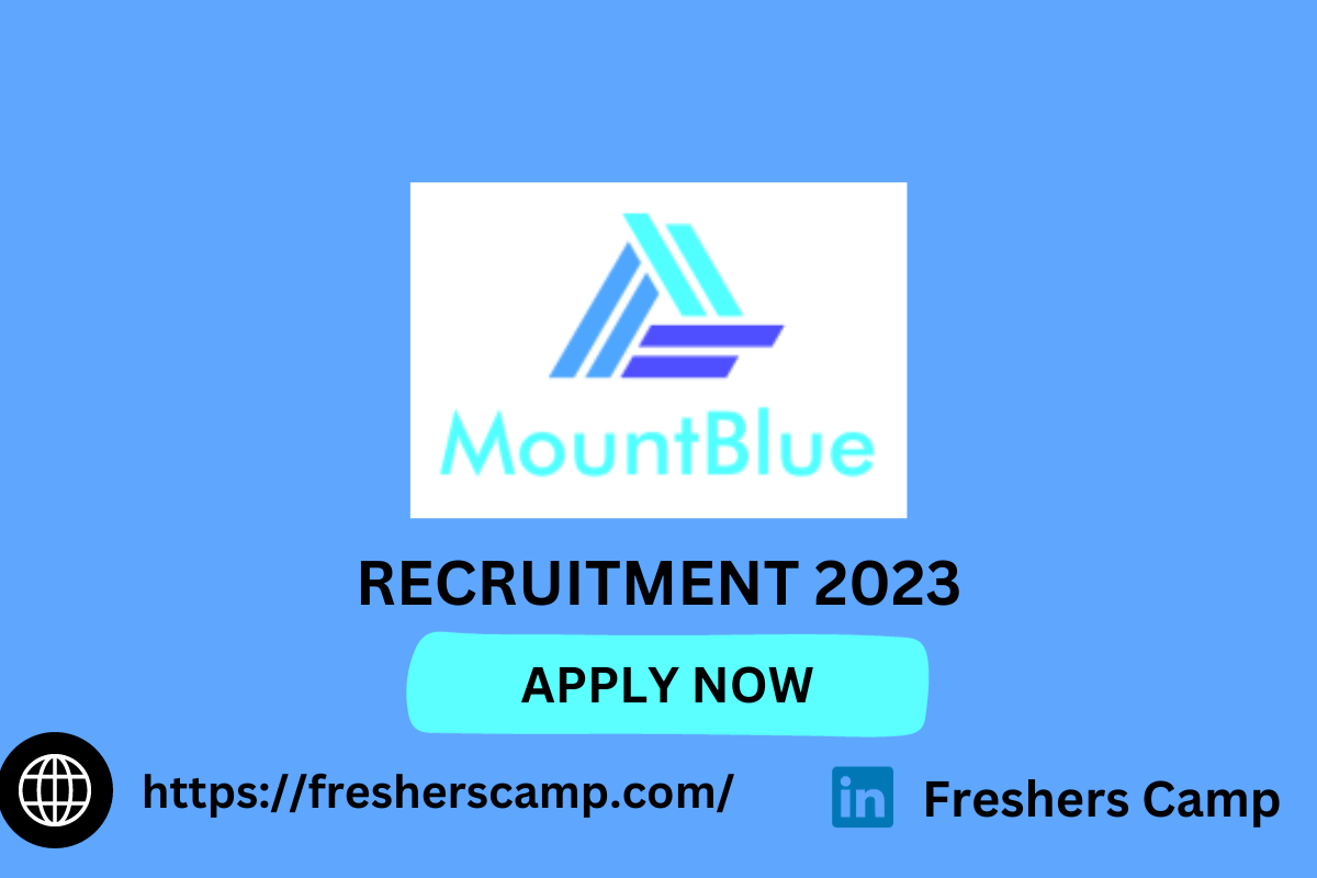 MountBlue Technologies Off Campus Drive 2023 : Hiring For Freshers As ...