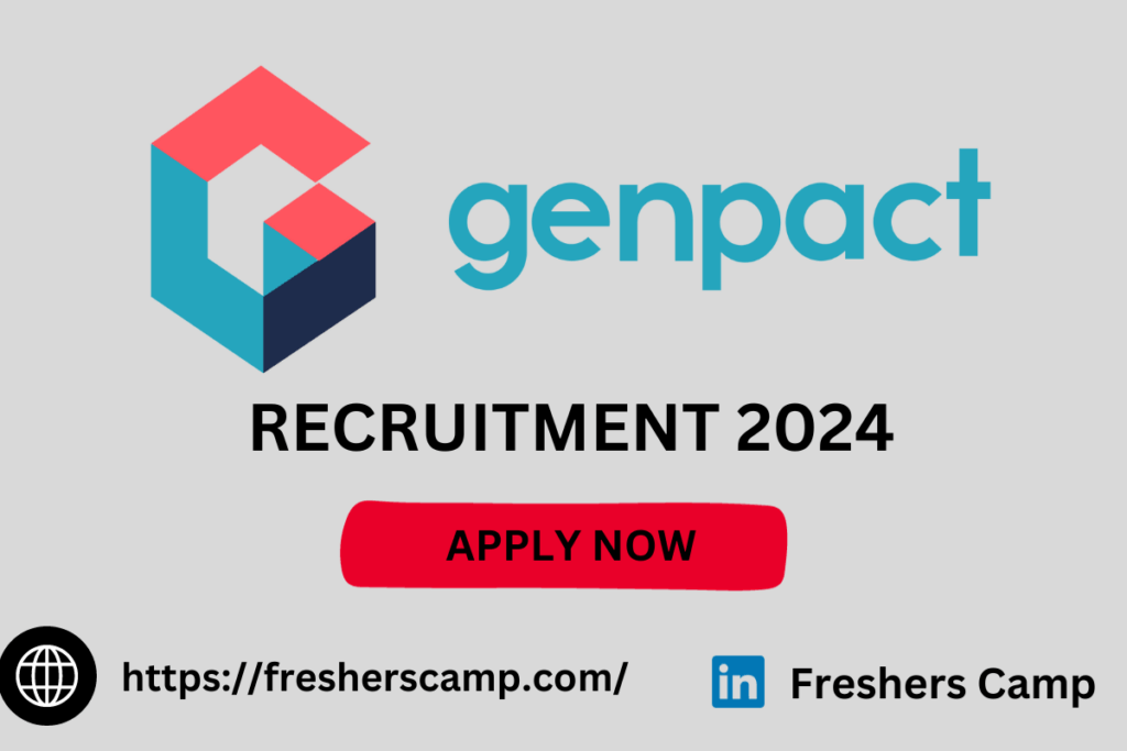 Genpact Freshers Recruitment Drive 2024