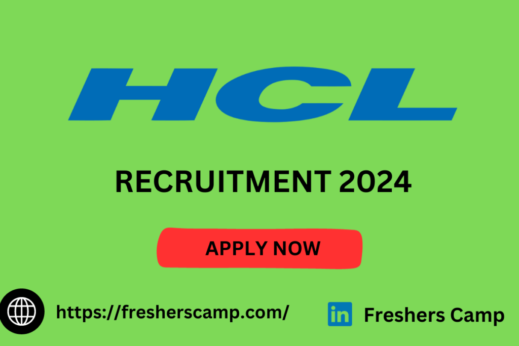 HCL Off Campus Freshers Placement 2024