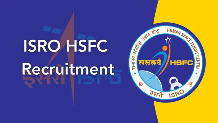 ISRO HSFC Recruitment 2024