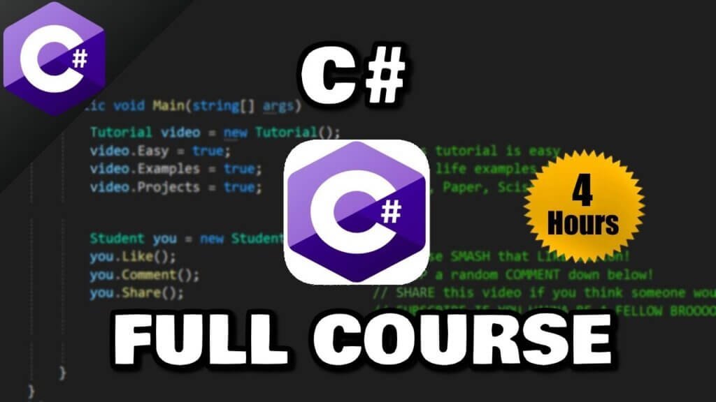 C# Free Certificate Course : C# Mastering Course For Beginners