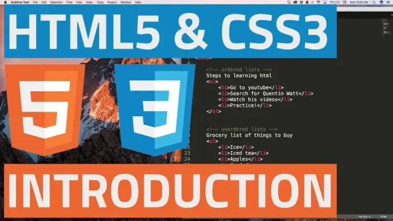 HTML5 and CSS3 Free Course